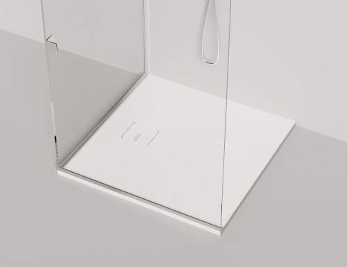 Душевой поддон Salini OASI 120321MF 90х90 искусственный камень белый - фото 4